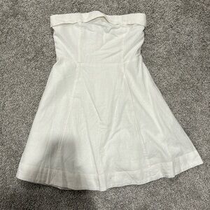 Abercrombie linen strapless dressa